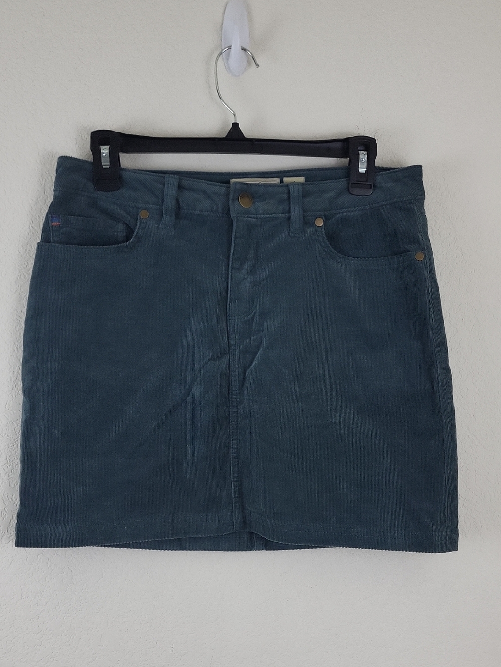 Patagonia Teal Corduroy Mini Skirt Size 6